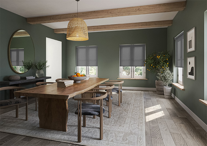 Roma, Fuscous Grey - Roller Blind - Image 7